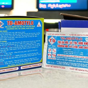 Alternative view of TD Amox 10gr - Gà rù, Toi, khô chân sã cánh - Hộp 50 gói