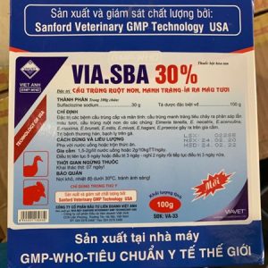Via SBA 30% 100gr - Sulfaclozine - Gói 100gr