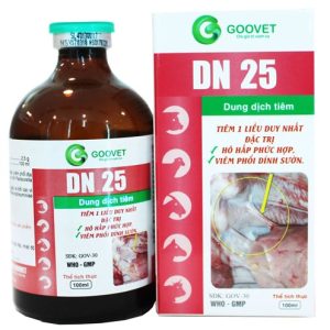 Alternative view of GOOVET DN 25 100ml - Danofloxacin - Đặc trị hô hấp phức hợp, viêm phổi dính sườn - 1 mũi duy nhất - chai 100ml