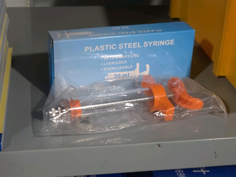 Xi Lanh Meka Plastic Steel 20ml (ver 2022) xanh da trời - Cái