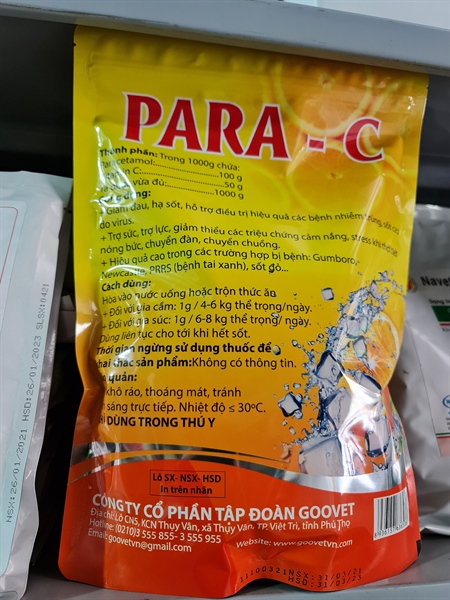 GOOVET PARA C 1kg - Ảnh 3