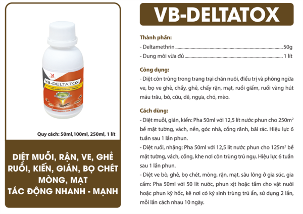 VB Deltatox 50ml - Thùng 54 lọ - Ảnh 2