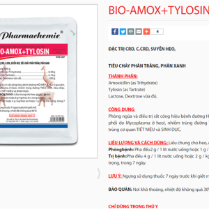 Alternative view of BIO AMOX TYLOXIN 1Kg - Gói 1kg