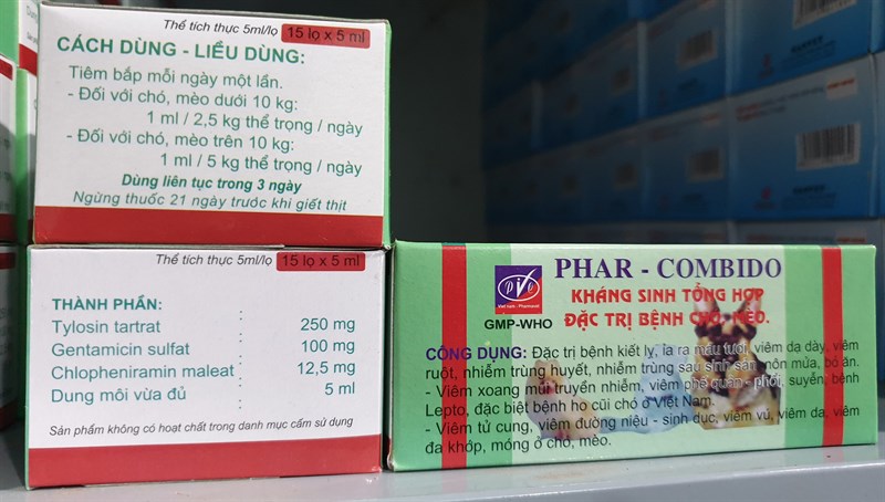 Drich Phar Combido (Chó, Mèo) 5ml - Hộp 15 lọ - Ảnh 2
