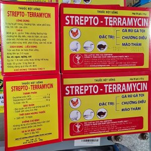 Alternative view of Minh Huy Strepto Teramycin (Gà rù, Gà Toi, chướng diều, mào thâm) 10gr - Hộp 50 gói