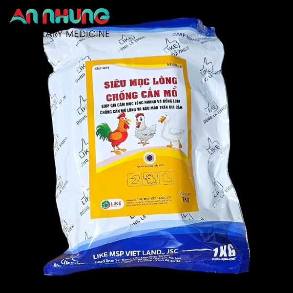 Like Siêu Mọc Lông, Chống Cắn Mổ 1 kg - Gói 10in1 - Ảnh 2