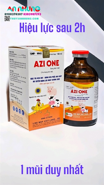 LIKE AZI ONE - Đặc trị viêm phổi nặng - 1 mũi duy nhất - Lọ 100ml - Ảnh 4