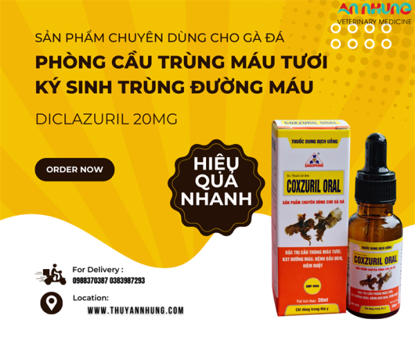 Sagophar Coxzuril oral Gà đá 20ml - Chai 20ml - Ảnh 3