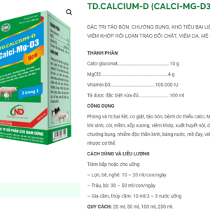 Alternative view of ND CALCIUM MG D3 100ml - Lọ 100ml
