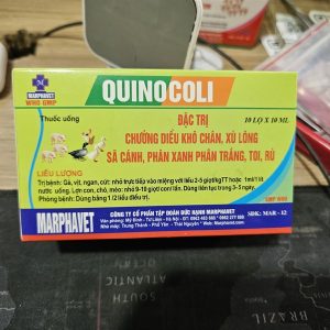 Alternative view of MAR Quino Coli Oral (Chướng diều, khô chân) 10ml - Norfloxacine - Hộp 10 lọ