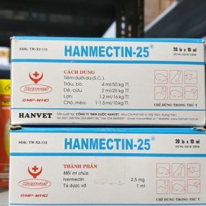 Hanmectin 25 10ml - Hộp 20 lọ