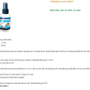 Alternative view of Goovet Fipronil 0,25% 100ml - Spray - lọ