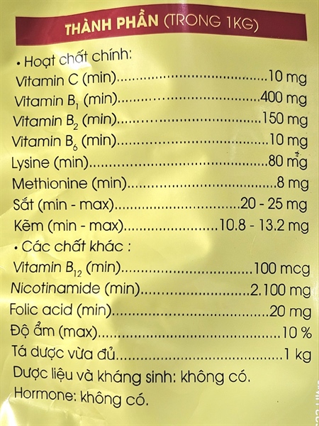 AGRI BCOMPLEX C - Cốm 1kg - - Gói 5in1 - Ảnh 3