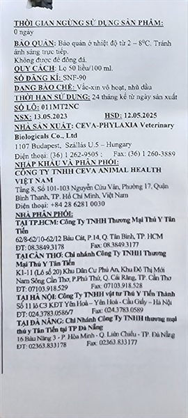 CEVA COGLAPIX 50 Liều - APP - Lọ 50 liều - Ảnh 4