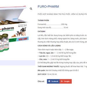 Alternative view of Drich Furo Pharm 10ml - Lợi tiểu - Hộp 10 lọ