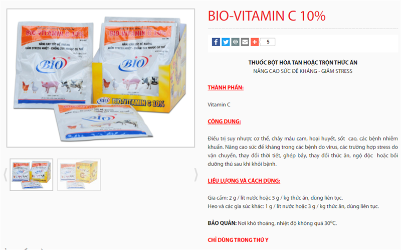 BIO VITAMIN C 10% - Gói - Ảnh 3
