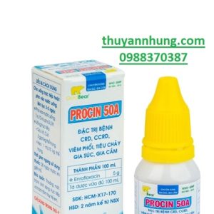 GV Procin 50A 10ml - Enrofloxacin Oral - Lọ 10ml