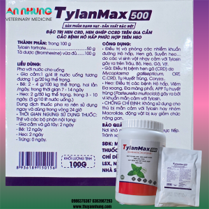 Alternative view of AGRI TYLAN MAX 500 1KG - TYLOSIN 50% - Gói 10in1