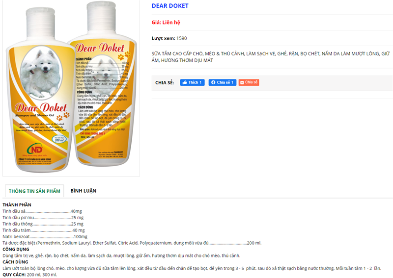 ND Dear Doket THẢO DƯỢC 200ml - chai - Ảnh 4