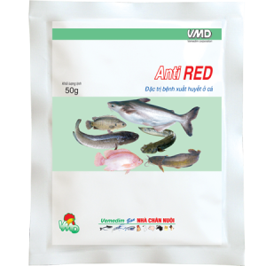 VMD Anti Red 50gr - Đặc trị bệnh đốm đỏ, xuất huyết ở cá - Gói