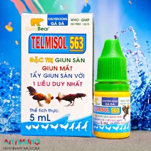 GV Telmisol 563 (trị giun sán, giun mắt gà đá) 5ml - Lọ