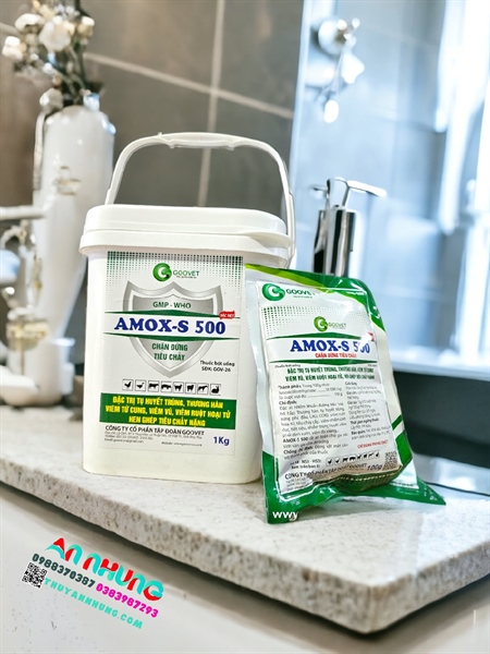 GOOVET AMOX S500 (amox 50%) 1kg - Xô 1kg - Ảnh 2