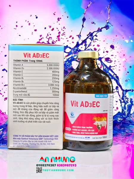 VIAVET AD3EC 100ml - Lọ - Ảnh 2