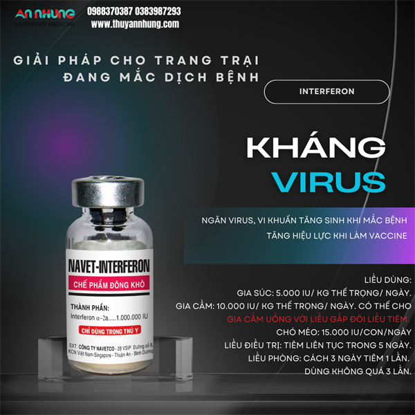 NAVET INTERFERON 10 triệu UI - Lọ 10 triệu - Ảnh 5