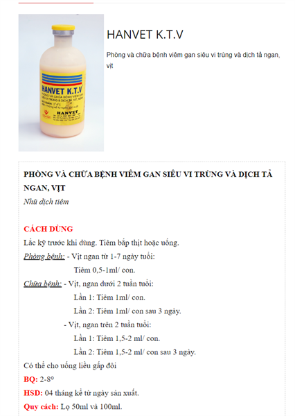Hanvet KTV 100ml - lọ - Ảnh 4