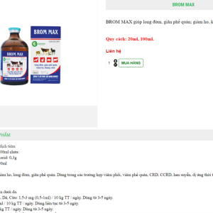 Alternative view of Goovet Brom Max 20ml - Lọ 20ml