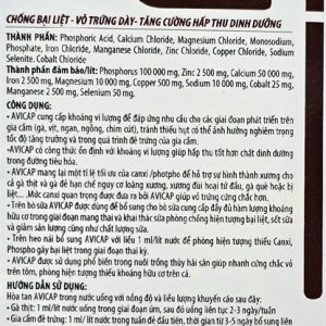Alternative view of AGRI AVICAP 1 Lít - Calci Chống bại liệt, vỏ trứng dày - Can 1 lít