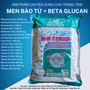 KPL MEN SỐNG BÀO TỬ BETA GLUCAN ADE 1kg(5in1) - Gói