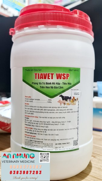 SAGOPHAR TIAVET 1kg - Tiamulin 50% - Lon 10in1 - Ảnh 2