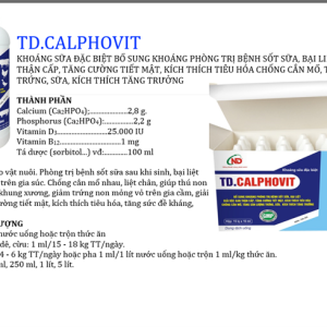 Alternative view of ECO NAM DŨNG - TD CALPHOVIT 1 lít - Calci Phospho D3 B12 - chai