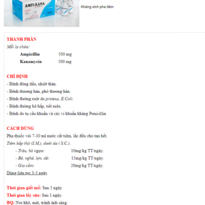 Alternative view of Hanvet Kana Ampi 1gr - Hộp 20 lọ