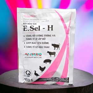 Á Châu E Sel H 100gr - Selen E hàm lượng cao, Mau lên giống, tăng tỷ lệ đậu thai, tăng trứng, tăng phôi - Gói 100gr