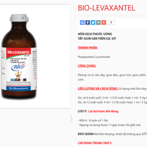 Alternative view of Bio Levaxantel 1Lit - can