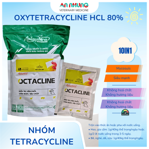 Á Châu OCTACLINE ( Oxytetracylin 80%) 1kg - Gói 10 in 1