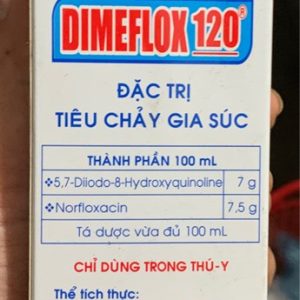 Alternative view of GV DIMEFLOX 120 - Đặc trị tiêu chảy - lọ 100ml