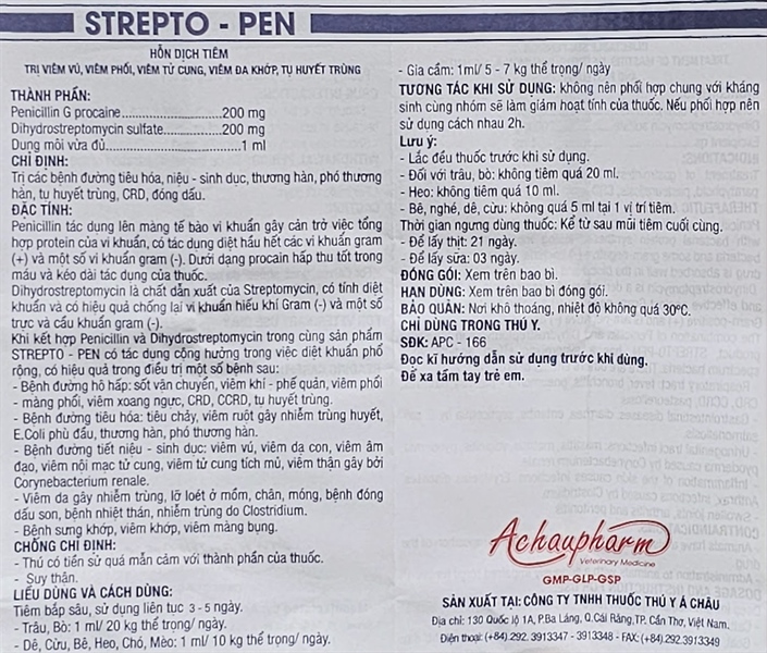 Á CHÂU STREPTO PEN LA (HD) - Lọ 100ml - Ảnh 4