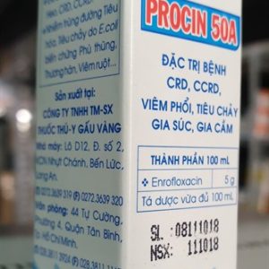 Alternative view of GV Procin 50A 10ml - Enrofloxacin Oral - Lọ 10ml