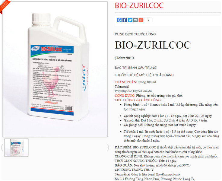 Bio Zurilcoc 250ml - Lọ - Ảnh 3