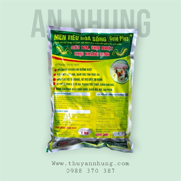 ND MEN TIÊU HÓA SỐNG - GOLD PLUS - 1kg - Gói 5in1