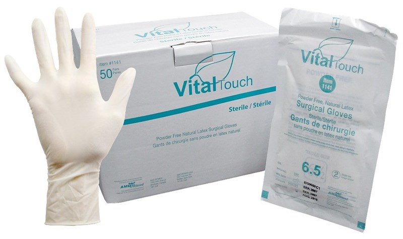 Găng tay y tế không bột, tiệt trùng 100 cái/hộp - Hộp