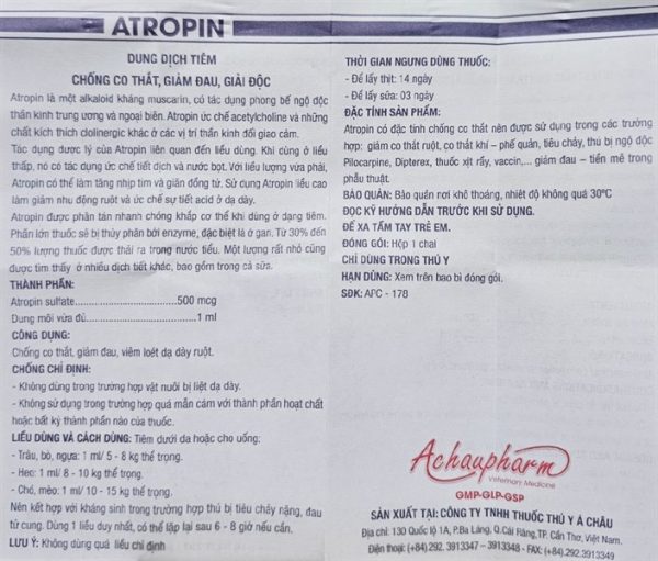 Á CHÂU ATROPIN - Lọ 100ml - Ảnh 5