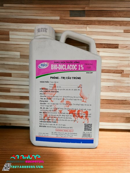 BIO DICLACOC 1% 1 Lít - Can 1 lít - Ảnh 4