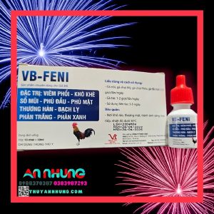 VB Feni 10ml - Flo Viêm phổi, khò khè, sổ mũi, phù đầu, phù mặt, thương hàn, phân xanh, phân trắng - Hộp 10 lọ