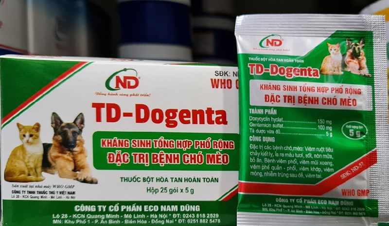 ND TD Dogenta 5gr - hộp 25 gói - Ảnh 2