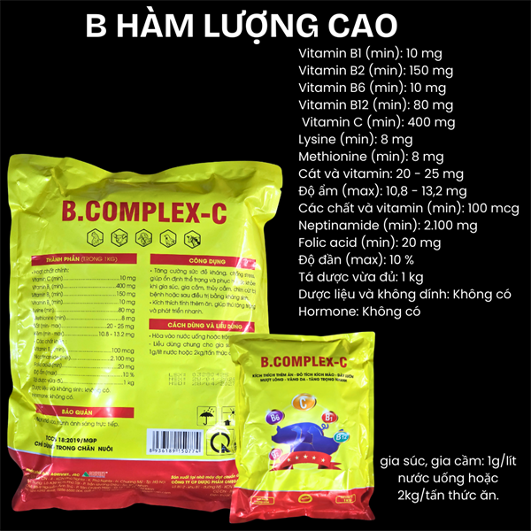 AGRI BCOMPLEX C - Cốm 1kg - - Gói 5in1 - Ảnh 4