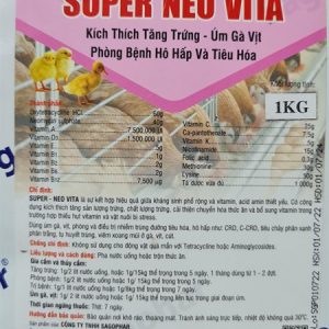 Sagophar Super Neo Vita (Tăng trứng, úm) 1kg - Gói/ 1kg